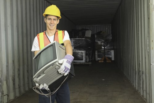 Team handling office clearance services in Woolwich