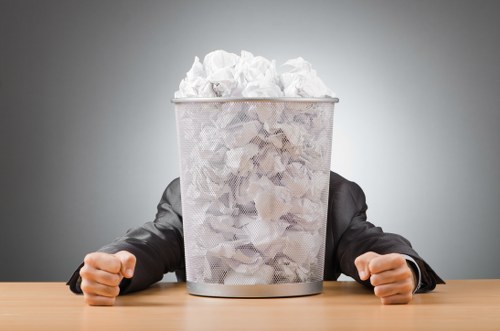 Professional waste removal services in action